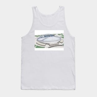 Sketching Stadium in Qatar Tank Top